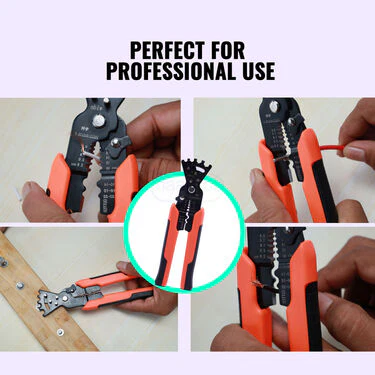 5 IN 1 Wire Stripper Multifunctional Wire Cutter And Stripping Pliers (HT46) - Image 8