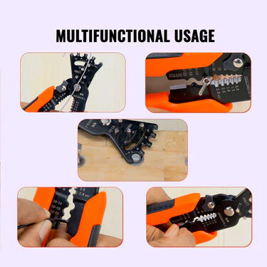 5 IN 1 Wire Stripper Multifunctional Wire Cutter And Stripping Pliers (HT46) - Image 9