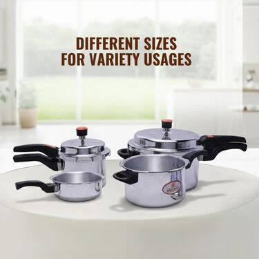 5 ltr+3ltr+2tr + 1.5 ltr Pressure Cooker Combo (4PC5) - Image 4