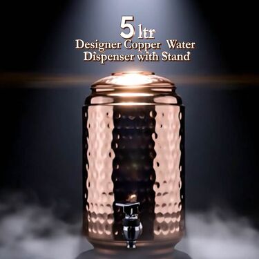 5 Ltr Copper Water Dispenser With Stand (1CD4) - Image 2
