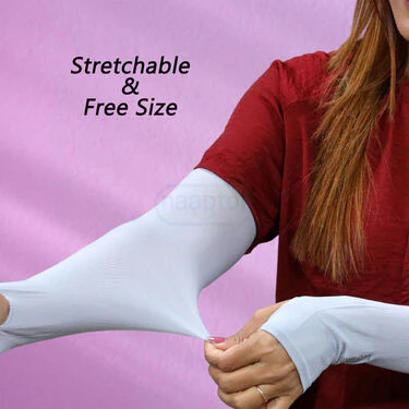 5 Pair Of Sun Protector Hand Sleeves For Women (5HS1) - Image 4