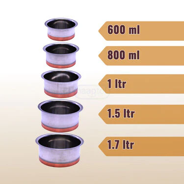 5 Pcs Copper Base Cook & Serve Set (5CCP1) - Image 3
