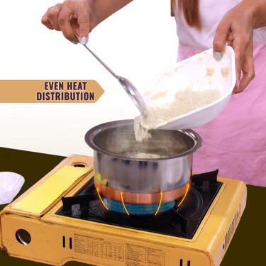 5 Pcs Copper Base Cook & Serve Set (5CCP1) - Image 5