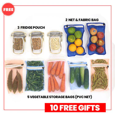5 Pcs Fridge Cover Set With 10 Free Gifts (5FC1) - Image 7