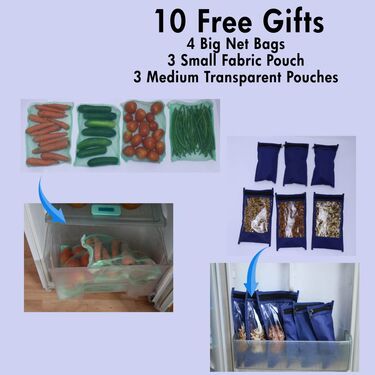 5 Pcs Fridge Cover Set With 10 Free Gifts (5FC6) - Image 5