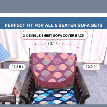 5 Seater Designer Sofa Cover Set (5SC1) - Image 12