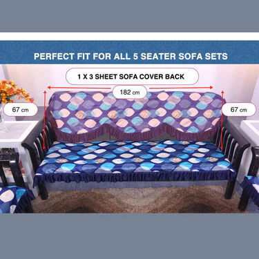 5 Seater Designer Sofa Cover Set (5SC1) - Image 8