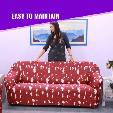 5 Seater Designer Stretchable Elastic Sofa Cover (5SC5) - Image 4