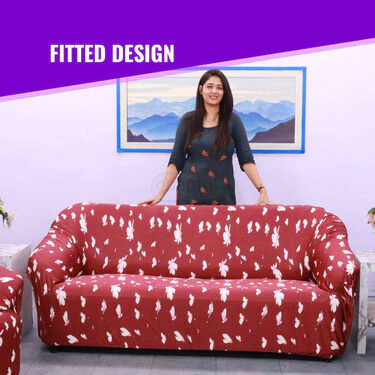 5 Seater Designer Stretchable Elastic Sofa Cover (5SC5) - Image 6