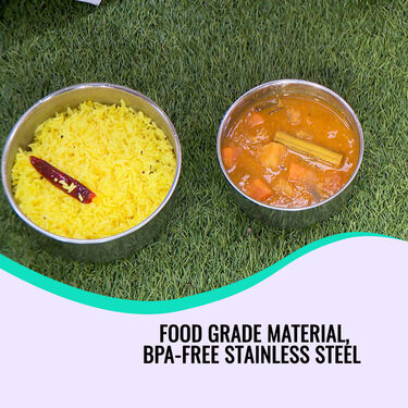 5 Stainless Steel Bowl + 5 Push & Lock Lid (10PL4) - Image 3