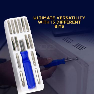 6 in 1 Hammer Torch + 15 Pc Magnetic Screwdriver Set (HT39) - Image 3