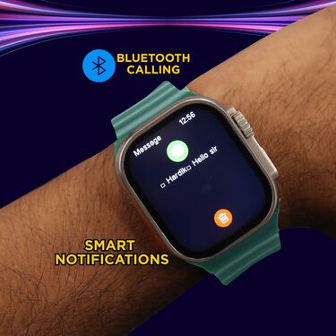 7 In 1 Big Screen Bluetooth Calling Smart Watch With Free Wireless Bluetooth Earbuds Pro (BCSW33) - Image 3