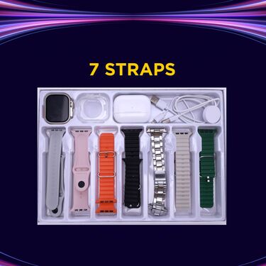 7 In 1 Big Screen Bluetooth Calling Smart Watch With Free Wireless Bluetooth Earbuds Pro (BCSW33) - Image 8