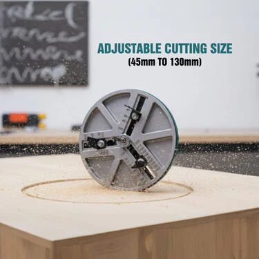 Adjustable Circular Punch Saw With 3 Tooth Blades For Carpenter Woodworker (HO4) - Image 3
