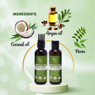 Anti Lice Shampoo And Oil With Comb (HPL1) - Image 2