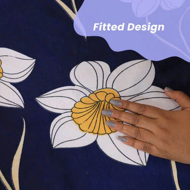 Beautiful Fitted Double Bed sheet with 2 Pillow Covers (DBS14) - Image 2