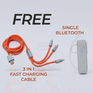 Bluetooth Calling Smart Watch T500 With Free Single Bt & 3In1 Cable (BCSW48) - Image 5