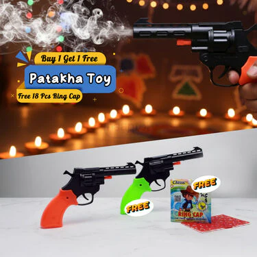 Buy 1 Get 1 Free Patakha Toy With Free 18 Pcs Ring Cap (MG11) - Image 2