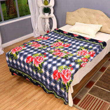 Buy 5 Get 5 Fleece Blankets - Floral Print (B5G528) - Image 6