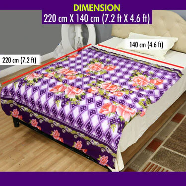 Buy 5 Get 5 Fleece Blankets - Floral Print (B5G528) - Image 7