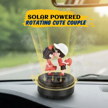 Car Dashboard Rotating Cute Couple With Perfume (CDSC) - Image 3