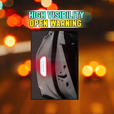 Car Door Open Warning Reflective Safety Sticker Pack Of 4 - Image 5