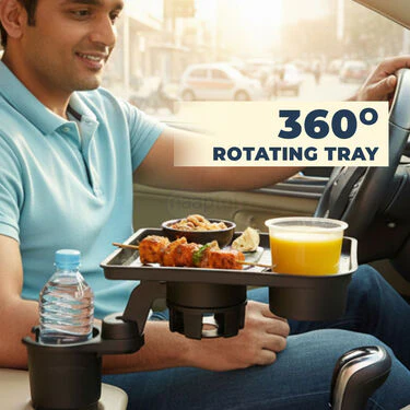 Car Food Tray With Bottle Holder (CFT3) - Image 4