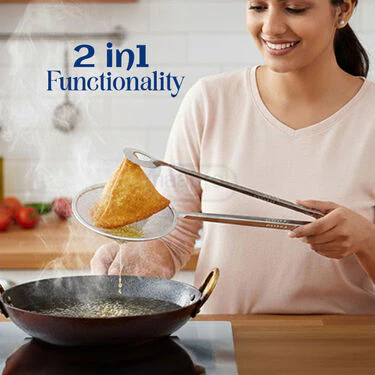 Chapati & Puri Maker + 2 in 1 Oil Strainer + Silicone Spatula & Brush (CP12) - Image 3