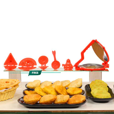 Chapati & Puri Maker + Free 5 Pcs Snack Maker (CP5) - Image 2