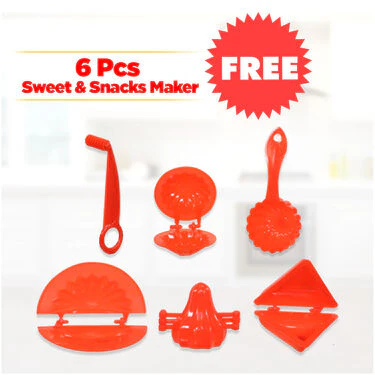 Chapati & Puri Maker + Free 6 Pcs Snack Maker (CP2) - Image 3