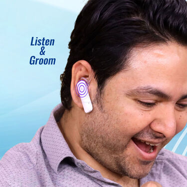 Clip On Calling Bluetooth Earphone With Free Golden Trimmer (TWS69) - Image 4