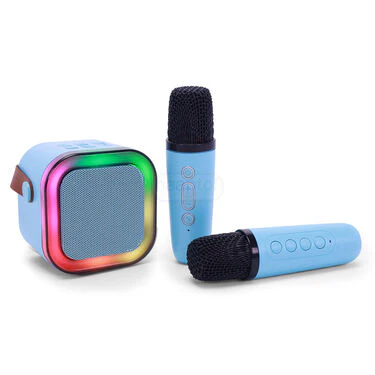 Colorful Bluetooth Karaoke Speaker With 2 Wireless Mic (KBS2) - Image 2