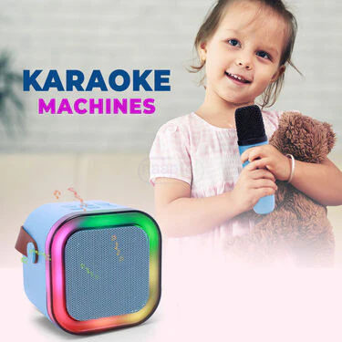 Colorful Bluetooth Karaoke Speaker With 2 Wireless Mic (KBS2) - Image 4
