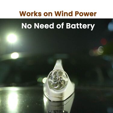 Colorful LED Shark Light For Cars - Works On Wind Power (CWL1) - Image 5