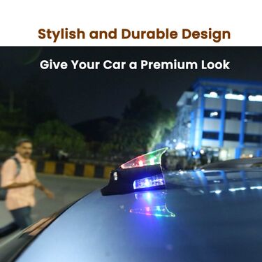 Colorful LED Shark Light For Cars - Works On Wind Power (CWL1) - Image 7
