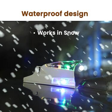 Colorful LED Shark Light For Cars - Works On Wind Power (CWL1) - Image 8