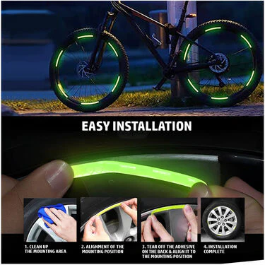Colorful Tyre Reflectors For Car & Bike Pack Of 20 (CTRFCB) - Image 6