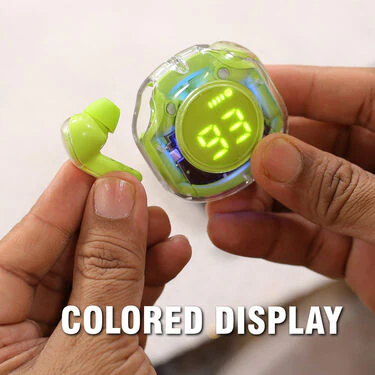 Colourful Ultra Pods + Key Chain Power Bank + Stylish watch (TWS42) - Image 4