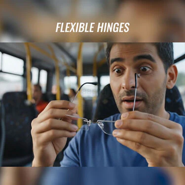 Comfortable All-Day Use Premium Rimless Frames with Silicone Pads Buy1 Get1 Free (2MF3) - Image 4