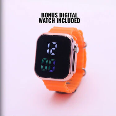 Day & Night HD Vision Glasses With Stylish Digital Watch (NVGW3) - Image 4