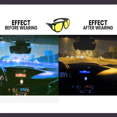 Day & Night HD Vision Wrap Around Goggles + Free Golden Digital Watch - Image 4