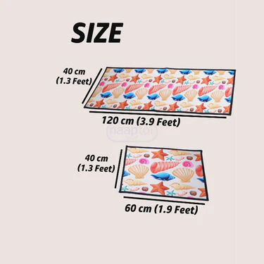 Designer Antiskid Kitchen Runner & Mat Combo (CR3) - Image 2