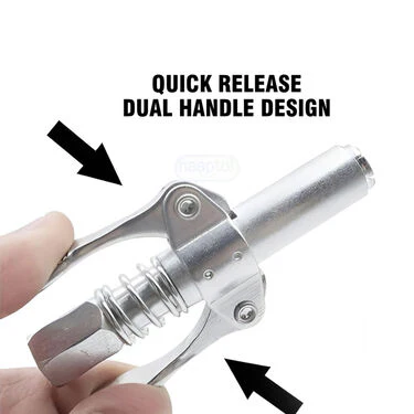 Double Handle Grease Gun Coupler For Mechanic (CC01) - Image 5