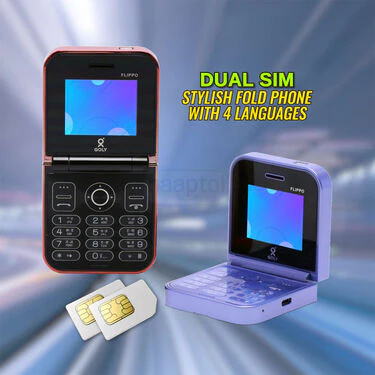 Dual Sim Stylish Fold Mobile With 4 Languages (PMH10) - Image 2