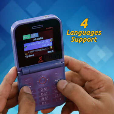 Dual Sim Stylish Fold Mobile With 4 Languages (PMH10) - Image 5