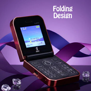 Dual Sim Stylish Fold Mobile With 4 Languages (PMH10 G) - Image 4