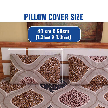 Fitted Double Bed Sheet With 2 Pillow Covers (DBS13) - Image 8