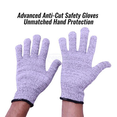 Flip-Up Eye Safety Goggles + Anti Cut Safety Gloves (HA18) - Image 9