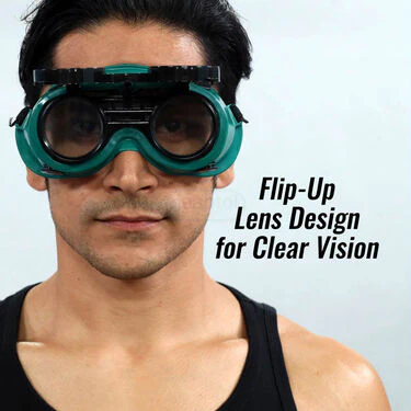 Flip-Up Eye Safety Goggles + Free Safety Gloves (FLG2) - Image 4