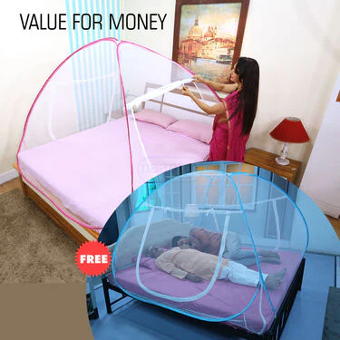 Foldable Double Bed Mosquito Net Buy 1 Get 1 Free (DMN2) - Image 4